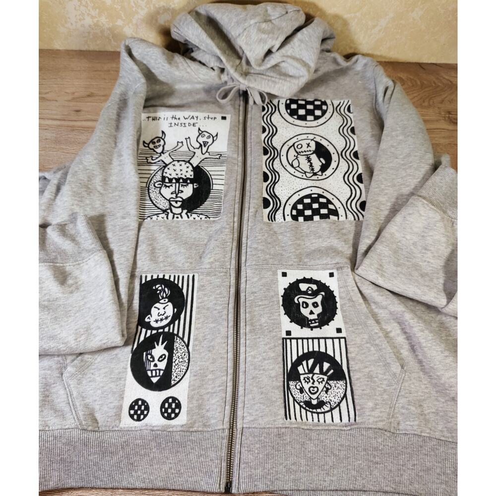 Custom Hoodie Street Art to wear Urban Style Grunge Punk Dark wear S. L Pop Art